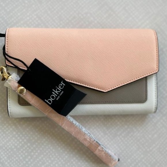 NWT Botkier Clutch - Pink and White - Picture 1 of 3